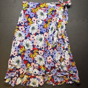 Maeve by Anthropologie Sybil Wrap Floral Skirt Women’s Size Medium Cottagecore
